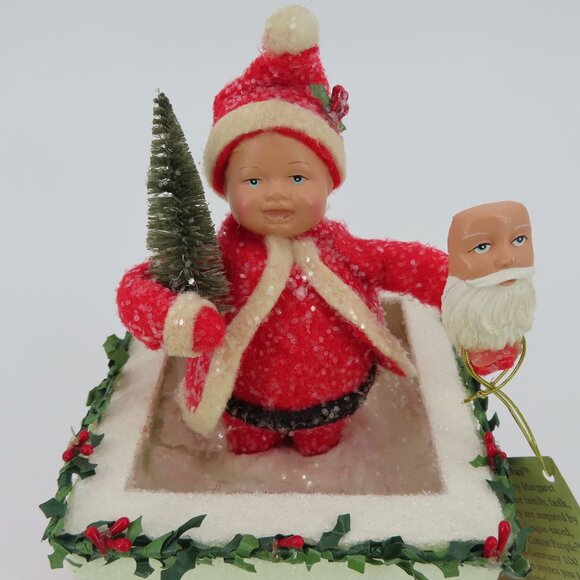 Bethany Lowe Maggies Memories Santa Claus Child Musical Chimney Christmas NEW - Picture 2 of 10